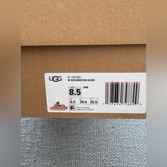 UGG Goldenstar Glide Suede Sandals Size 8.5 SAND(Beige) - Picture 5 of 10